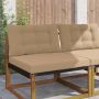 Lauko sofa pagalvėlė 2 pcs Taupe Poliesteris