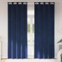 Užtemdymo užuolaidos 2 pcs Tamsiai mėlyna 140 x 245 cm Aksomas