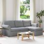 Sofa Šviesiai pilka 215 x 138 x 80 cm audinys
