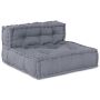 Modulinė sofa 4 pcs Pilka Audinys