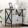 Šalia lovos spintelė 2 pcs Pilkas Sonoma 41,5 x 40,5 x 55 cm
