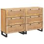 Kabalas 2 pcs Ruda 60 x 33 x 75 cm Kietas mango medis