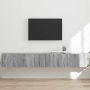 TV sieninė spintelė 2 pcs Pilkas Sonoma 98 x 31 x 29,5 cm
