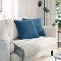 Sofa Pagalvės 2 pcs Mėlyna 45 x 45 cm Kordūrinis audinys