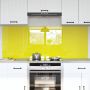 Virtuvės užpakalinė plokštė 2 pcs Geltona 80 x 60 cm
