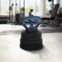 2-in-1 hantelių ir štangos rinkinys 30kg Juoda ir mėlyna