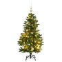 Kalėdų eglutė su šarnyrinėmis šakomis/LED/žaisliukais, 150cm