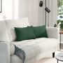 Sofa Pagalvės 2 pcs Tamsiai žalia 50 x 30 cm Kordūrinis audinys