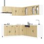 Virtuvinių spintelių komplektas, 11 dalių, Kalmar, ąžuolo