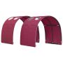 Lovos tunelis 2 pcs Raudona 211 x 67.5 x 2 cm Poliesteris
