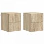 Sieninis naktinis staliukas 2 pcs Sonoma ąžuolas