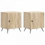 Šalia lovos spintelė 2 pcs Sonoma ąžuolas 43 x 34,5 x 50 cm