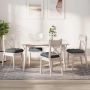 Sėdynių pagalvėlės 4 pcs Tamsiai pilka 45 x 45 x 12 cm audinys
