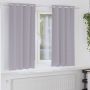 Užuolaidos su žiedais, blokuojančios šviesą 2 pcs Metalo pilka