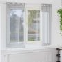 Voile Užuolaida 2 pcs Tamsiai pilka 175 x 140 cm Poliesteris