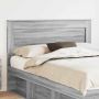 Galvūgalis su galvūgalio Pilkas Sonoma 150 cm Apdirbta mediena
