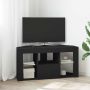 Kampinė LED televizoriaus spinta Juoda 100 x 40 x 50 cm
