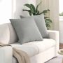 Sofa Pagalvės 2 pcs Šviesiai pilka 60 x 60 cm audinys