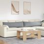 Sofa Pagalvės 2 pcs Šviesiai pilka 145 x 40 cm audinys