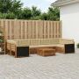 Lauko sofos komplektas 8 pcs Natūralus ir bežinis