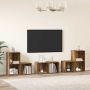 TV spintelių komplektas 6 pcs Senovinis medis Apdirbta mediena