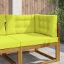 Lauko sofa pagalvėlė 3 pcs Žalia Poliesteris
