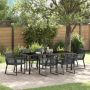 Sodo valgomojo komplektas 7 pcs Juoda