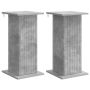 Augalų stovas 2 pcs Betono pilka 30,5 x 30 x 60,5 cm