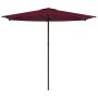 Sodo skėtis 270 x 270 cm Poliesteris Stačiakampio Bordo raudona