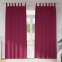 Užuolaidos su žiedais, blokuojančios šviesą 2 pcs Vyno raudona
