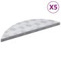 Laiptų danga Pusmėnulio 5 pcs Sidabro 60 x 18 cm Aliuminis