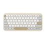Asus Marshmallow KW100 | Keyboard | Wireless | US International | Oat Milk