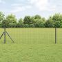 Tvora su stulpais Pilka 0,8 x 10 m Plienas ir PVC