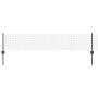 Tvora su stulpais Pilka 0,4 x 10 m Plienas ir PVC
