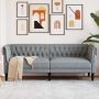Sofa Šviesiai pilka 201,5 x 74,5 x 74,5 cm Poliesteris