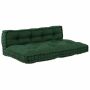 Modulinis Pavimo Sofa 2 pcs Žalia 120 x 80 x 38 cm audinys