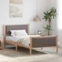 Lovos rėmas Ruda ir taupe 100 x 200 cm Pušies masyvas