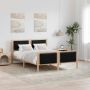 Lovos rėmas Ruda ir juoda 135 x 190 cm Pušies masyvas