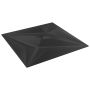 Sienų plokštės 48 pcs Juodas Star 50 x 50 cm XPS Putplastis