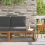 Lauko galinė sofa Natūralus ir antracitas 91 x 63 x 73 cm