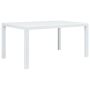 Sodo stalas, baltos sp., 150x90x72 cm, plastikas, rat. imit.
