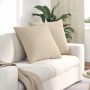 Sofa Pagalvės 2 pcs Kreminė 60 x 60 cm audinys