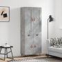 Komoda, betono pilkos spalvos, 69,5x34x180cm, apdirbta mediena