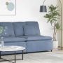Modulinė sofa su pagalvėlėmis, mėlyna, 100 cm