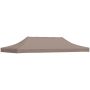 Proginės palapinės stogas, taupe spalvos, 6x3m, 270 g/m²