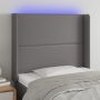 Galvūgalis su LED, pilkos spalvos, 103x16x118/128 cm
