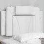 Galvūgalio pagalvėlė, Viana, baltos spalvos, 90 cm, dirbtinė oda