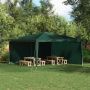 Šventinės palapinės šoninė siena 2 pcs Žalia 400 x 195 cm