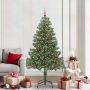 Kalėdų eglutė su 300 LED s stovu Žalia 210 cm PVC