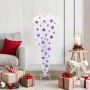 Dirbtinė Kalėdų eglutė su 150 LED Balta 120 cm PVC ir Plienas